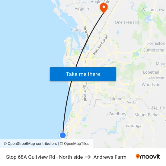 Stop 68A Gulfview Rd - North side to Andrews Farm map