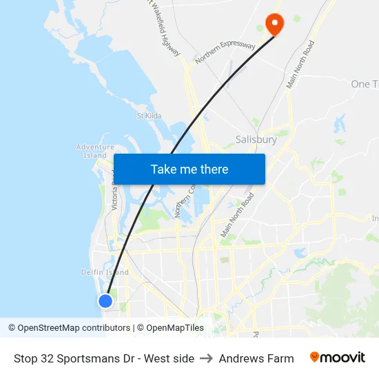 Stop 32 Sportsmans Dr - West side to Andrews Farm map