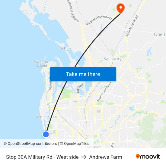 Stop 30A Military Rd - West side to Andrews Farm map