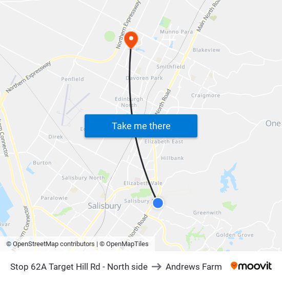 Stop 62A Target Hill Rd - North side to Andrews Farm map