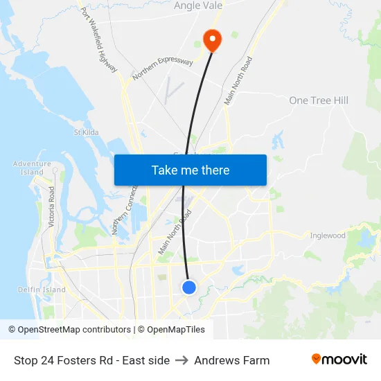 Stop 24 Fosters Rd - East side to Andrews Farm map