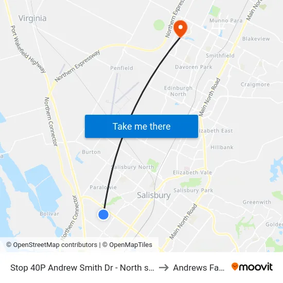 Stop 40P Andrew Smith Dr - North side to Andrews Farm map