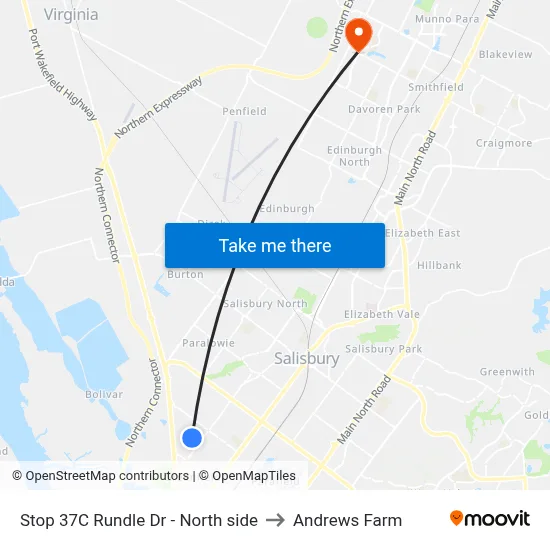 Stop 37C Rundle Dr - North side to Andrews Farm map