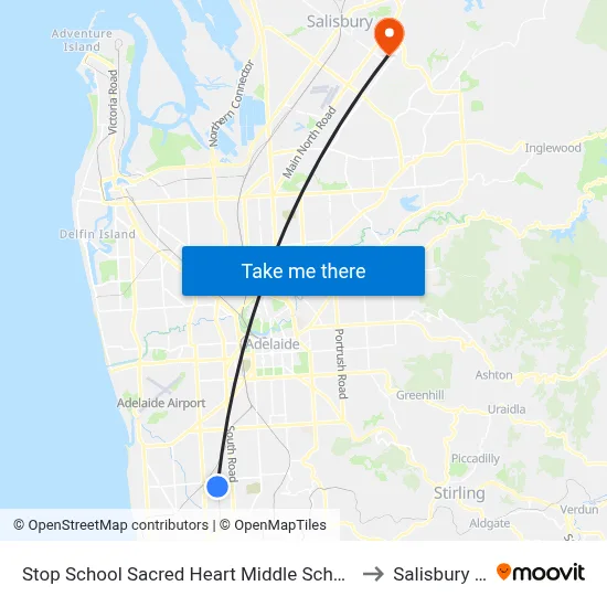 Stop School Sacred Heart Middle School Percy Av to Salisbury East map