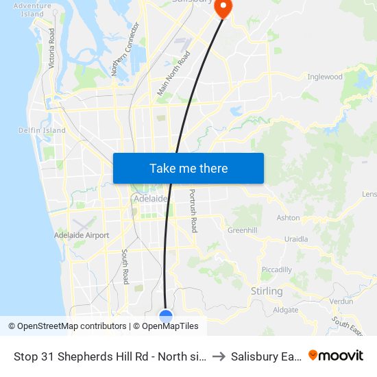 Stop 31 Shepherds Hill Rd - North side to Salisbury East map