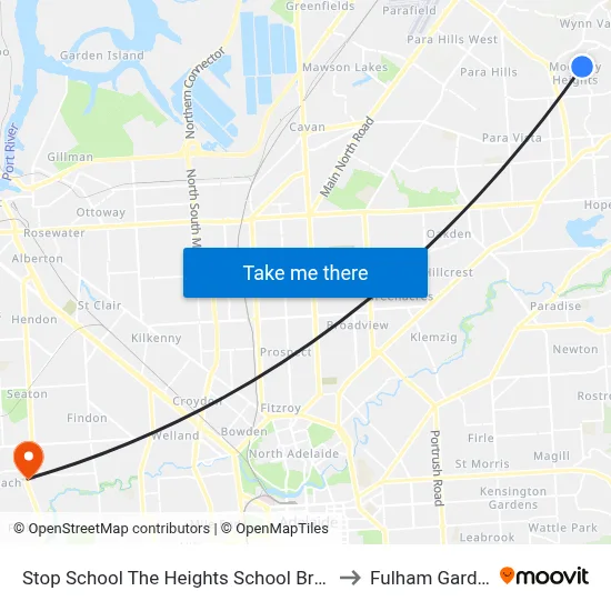 Stop School The Heights School Brunel Dr to Fulham Gardens map