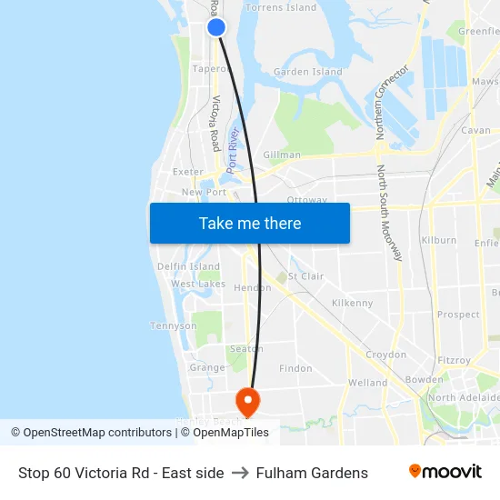 Stop 60 Victoria Rd - East side to Fulham Gardens map