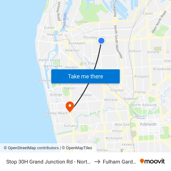Stop 30H Grand Junction Rd - North side to Fulham Gardens map