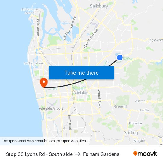 Stop 33 Lyons Rd - South side to Fulham Gardens map