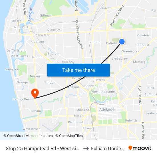 Stop 25 Hampstead Rd - West side to Fulham Gardens map