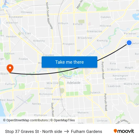 Stop 37 Graves St - North side to Fulham Gardens map