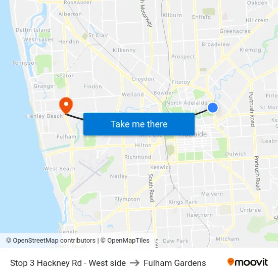 Stop 3 Hackney Rd - West side to Fulham Gardens map