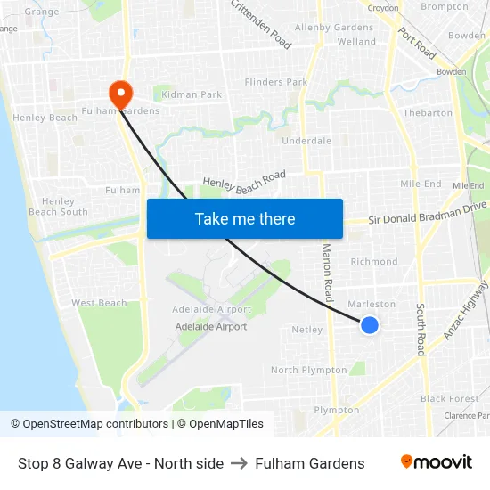 Stop 8 Galway Ave - North side to Fulham Gardens map