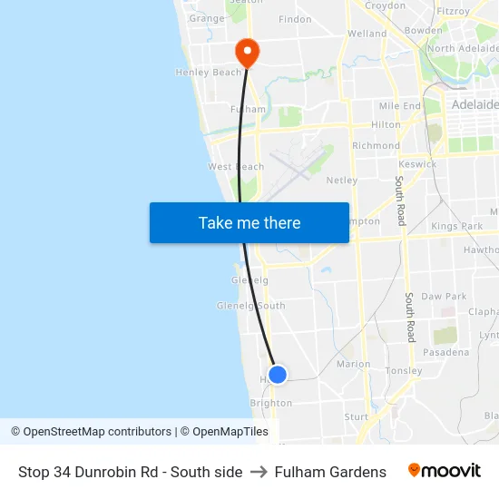 Stop 34 Dunrobin Rd - South side to Fulham Gardens map