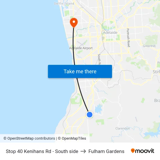 Stop 40 Kenihans Rd - South side to Fulham Gardens map