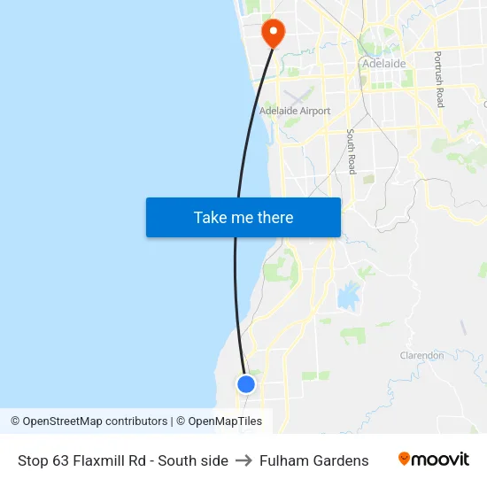 Stop 63 Flaxmill Rd - South side to Fulham Gardens map