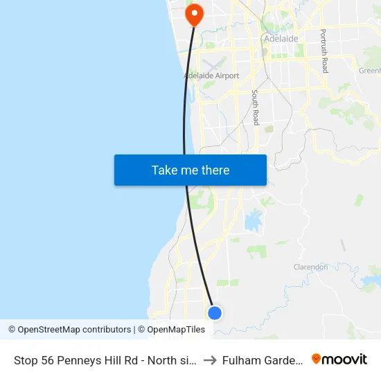 Stop 56 Penneys Hill Rd - North side to Fulham Gardens map