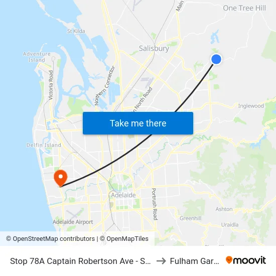 Stop 78A Captain Robertson Ave - South side to Fulham Gardens map