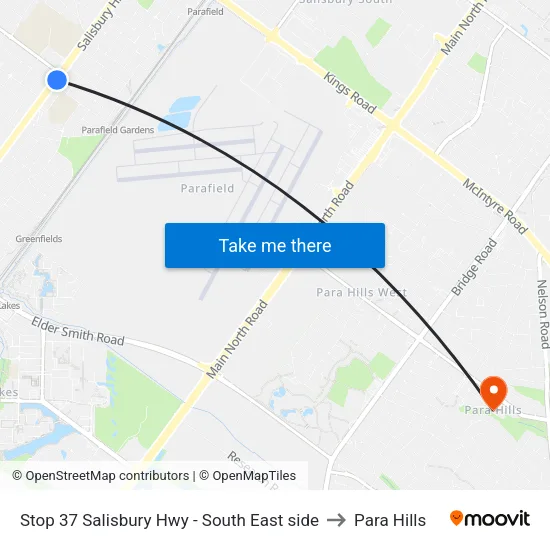 Stop 37 Salisbury Hwy - South East side to Para Hills map