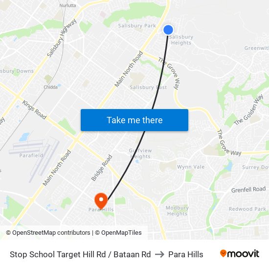 Stop School Target Hill Rd / Bataan Rd to Para Hills map