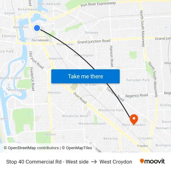 Stop 40 Commercial Rd - West side to West Croydon map