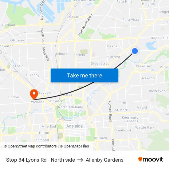 Stop 34 Lyons Rd - North side to Allenby Gardens map