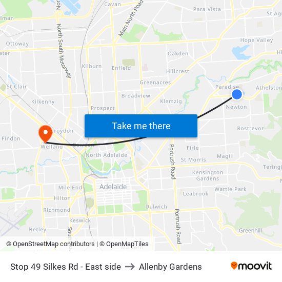 Stop 49 Silkes Rd - East side to Allenby Gardens map