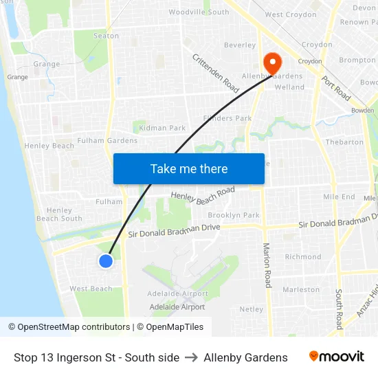 Stop 13 Ingerson St - South side to Allenby Gardens map