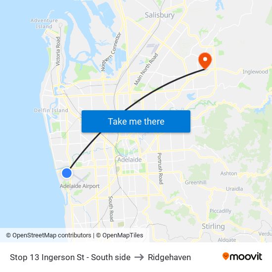 Stop 13 Ingerson St - South side to Ridgehaven map