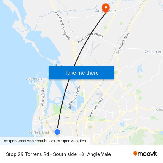 Stop 29 Torrens Rd - South side to Angle Vale map