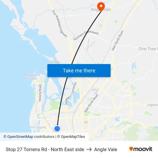 Stop 27 Torrens Rd - North East side to Angle Vale map