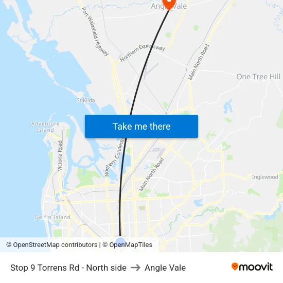 Stop 9 Torrens Rd - North side to Angle Vale map