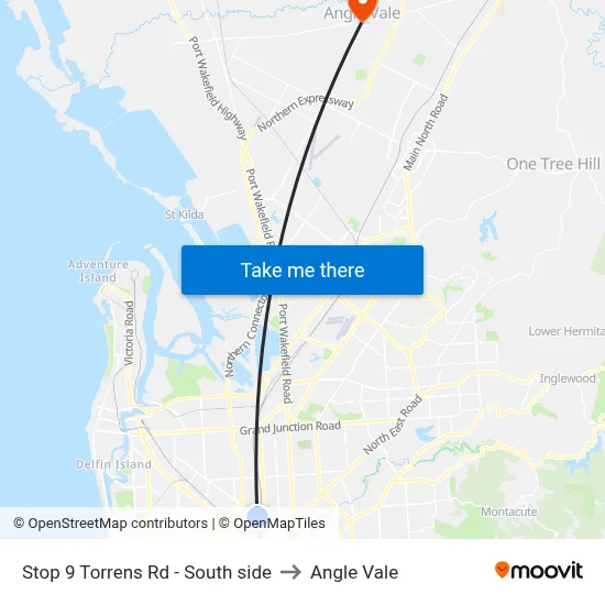 Stop 9 Torrens Rd - South side to Angle Vale map
