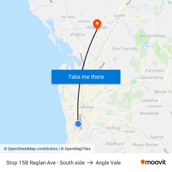 Stop 15B Raglan Ave - South side to Angle Vale map