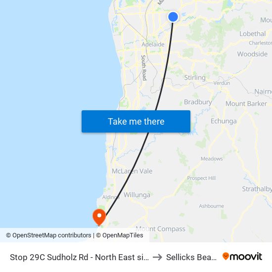 Stop 29C Sudholz Rd - North East side to Sellicks Beach map