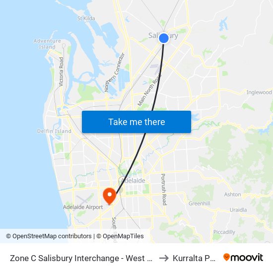 Zone C Salisbury Interchange - West Side to Kurralta Park map