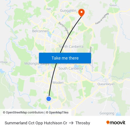 Summerland Cct Opp Hutchison Cr to Throsby map