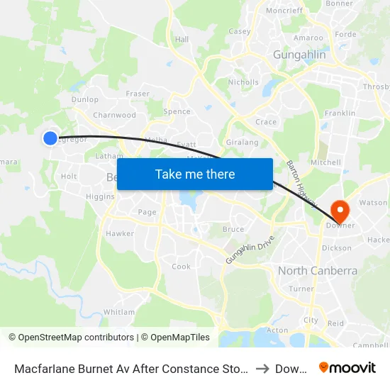 Macfarlane Burnet Av After Constance Stone St to Downer map