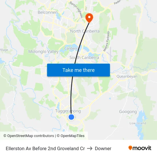 Ellerston Av Before 2nd Groveland Cr to Downer map