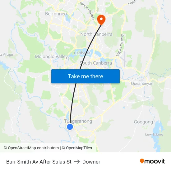 Barr Smith Av After Salas St to Downer map