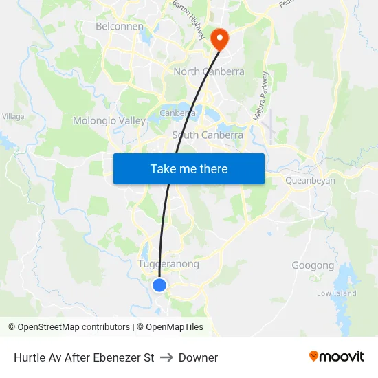 Hurtle Av After Ebenezer St to Downer map