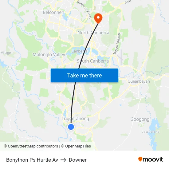 Bonython Ps Hurtle Av to Downer map