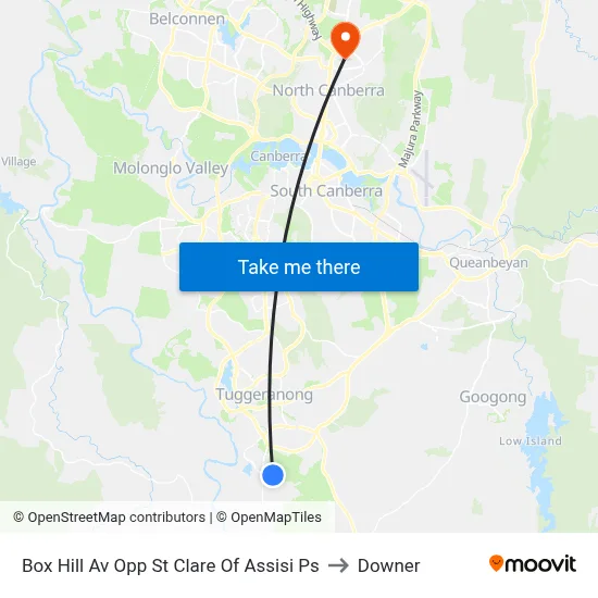 Box Hill Av Opp St Clare Of Assisi Ps to Downer map