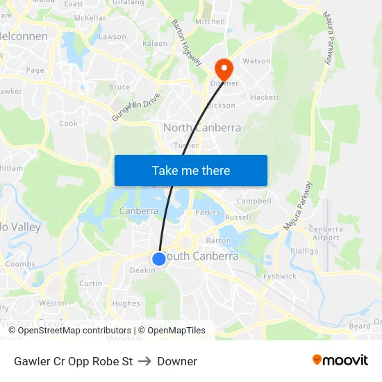 Gawler Cr Opp Robe St to Downer map