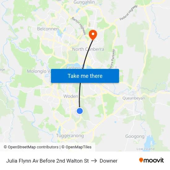 Julia Flynn Av Before 2nd Walton St to Downer map