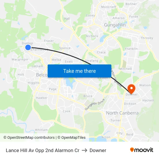 Lance Hill Av Opp 2nd Alarmon Cr to Downer map