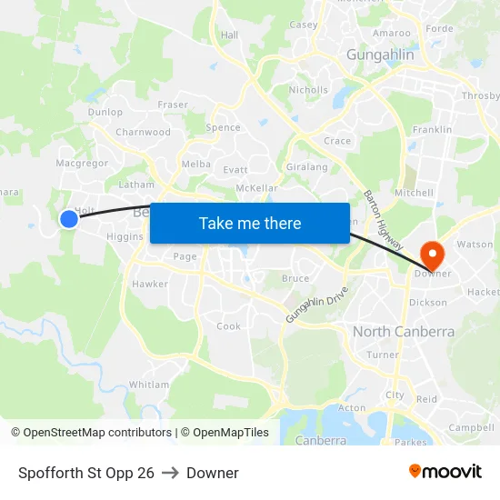 Spofforth St Opp 26 to Downer map