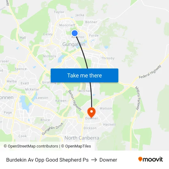 Burdekin Av Opp Good Shepherd Ps to Downer map