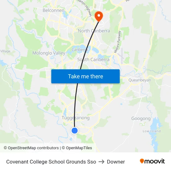 Covenant College School Grounds Sso to Downer map