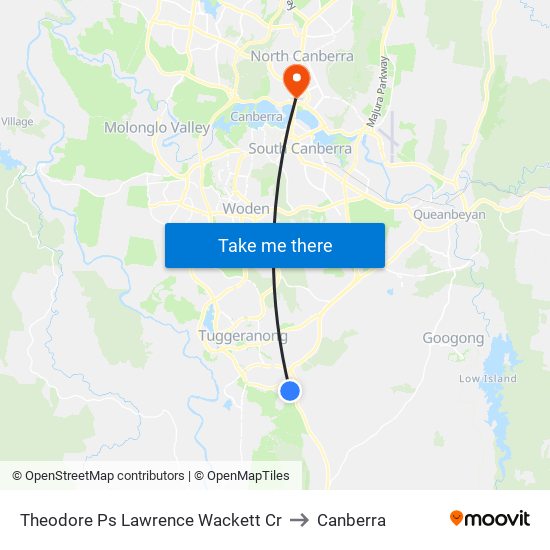 Theodore Ps Lawrence Wackett Cr to Canberra map